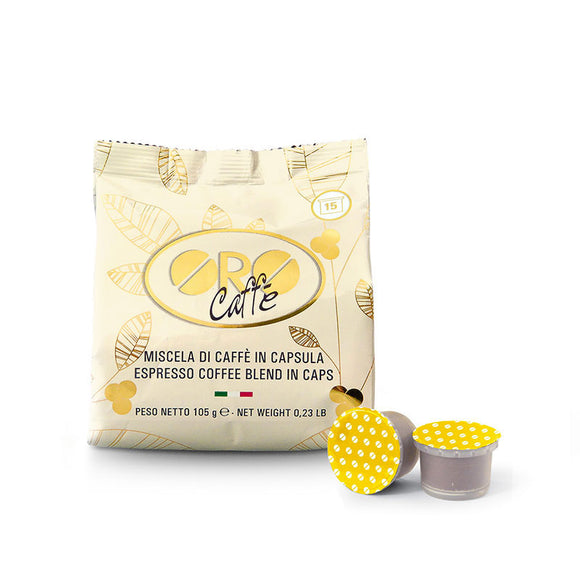 Caffè 100% Arabica 15 Capsule | Oro Caffè